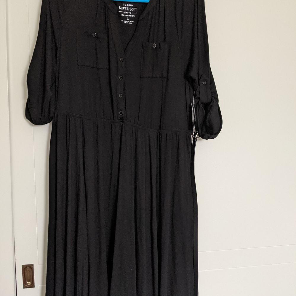 Black knit torrid dress